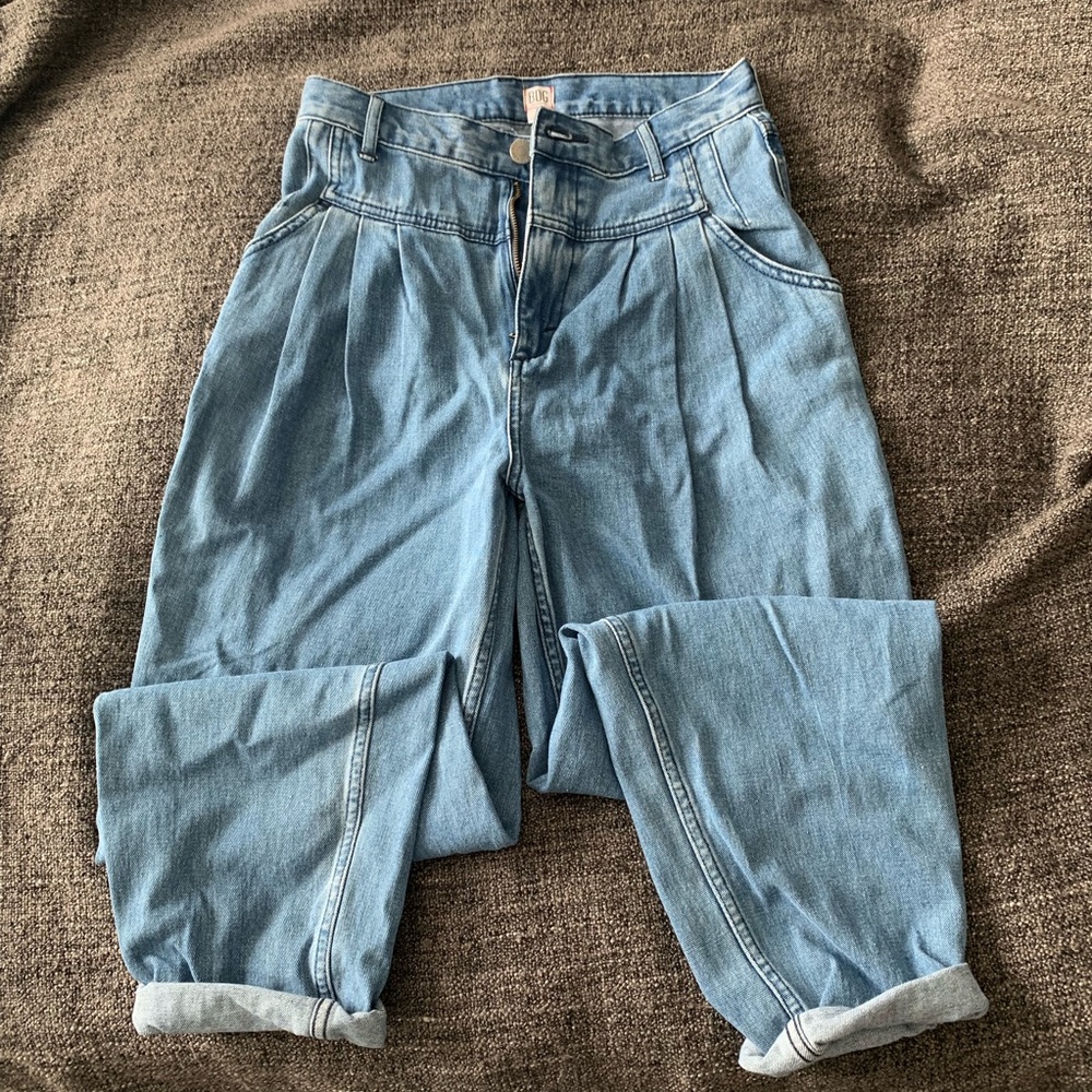 BDG pleated high waisted mom jeans